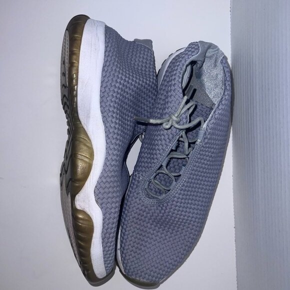 Nike Air Jordan Future Sneakers Gray White Size 9 Lightweight Mesh Casual Mens S - Picture 2 of 4